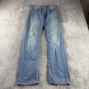 Levis 506 Standard Comfort Straight‎ Jeans Mens 28x32 Blue Medium Wash Low Rise